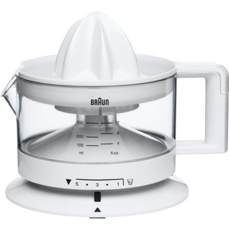 BRAUN CJ3000 Entsafter - 20 W - 5 Stufen der Fruchtfleischkontrolle - Weiß