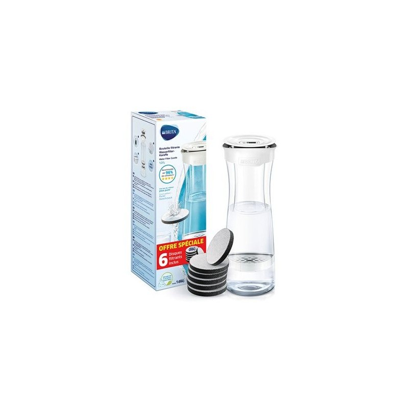 Filterflasche – BRITA – Graphite White – 6 MicroDisc-Filter im Lief...