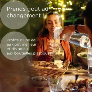 Brita Fill & Serve filter bottle - 1.3 l - gray |  Carafes Filtrant...