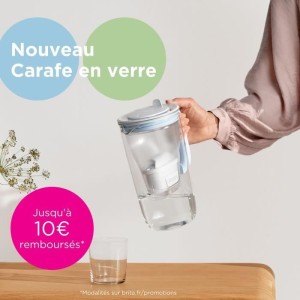 Brita Carafe Filter in blauem Glas inklusive 1 Maxtra Pro All-1-Kar...