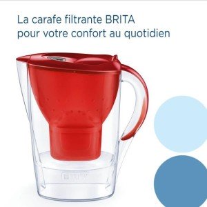 Brita Carafe filter Marella Red (2.4L) included 1 filter cartridge ...