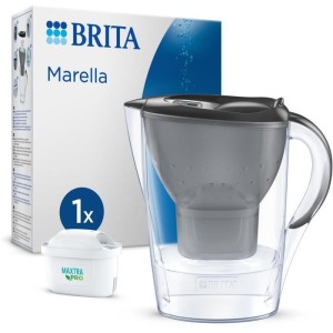 Brita Carafe filter Marella graphite (2.4l) included 1 Maxtra pro a...