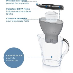Brita Carafe Filter Marella Graphit (2,4L) enthalten 1 Maxtra Pro A...