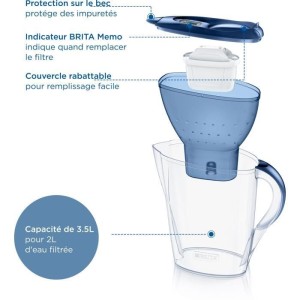 Brita Carafe Filter Marella BLEUE XL (3,5L) enthalten 1 Maxtra Pro ...