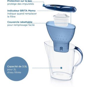 Brita Carafe filter Marella Bleue XL (3.5l) included 1 Maxtra Pro A...