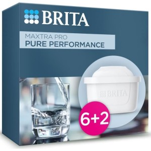 BRITA MAXTRA PRO All-In-1 Faucet Water Filter Cartridge Pack of 6+2...