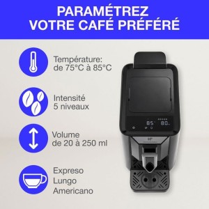 Espressomühle - CONTINENTAL EDISON - CECFAUTOB - 19 Bar - 1450 W - Schwarz