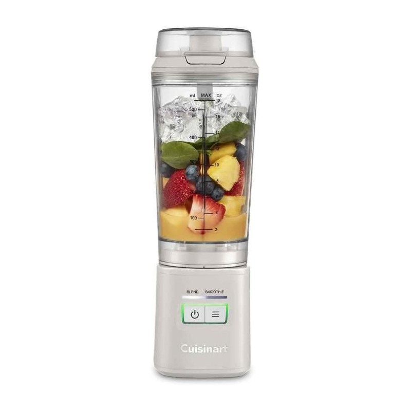 Blender - CUISINART - PBL100E Blast&Go - 120 W - 500 ml - 50 dB - Blanc