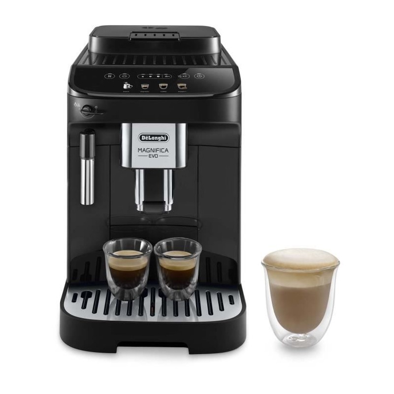 DELONGHI ECAM290.22.B - Magnifica Evo Espresso Crusher Kaffeemaschine - 1450W - 3 Getränke - 1,8L - 250g Bohnen