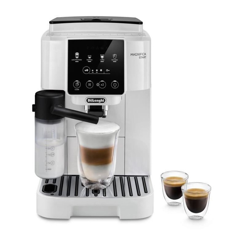 Machine expresso broyeur DELONGHI Magnifica Start ECAM220.61.W - Blanc inox - machine a café a grains