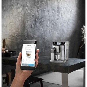 Machine a café expresso avec broyeur - DELONGHI - ECAM650.55.MS - Connecté - PrimaDonna Elite - Gris