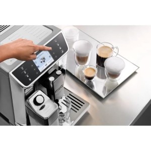 Machine a café expresso avec broyeur - DELONGHI - ECAM650.55.MS - Connecté - PrimaDonna Elite - Gris