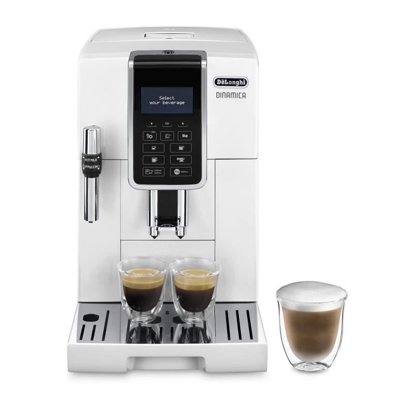 Delonghi Dinamica Ecam 350.35 W - White Steam Cappuccino - 15 bar