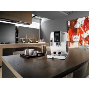 Machine expresso automatique avec broyeur - DELONGHI Dinamica ECAM350.35.W - Buse vapeur - 15 bar - Machine a café grains - Bla