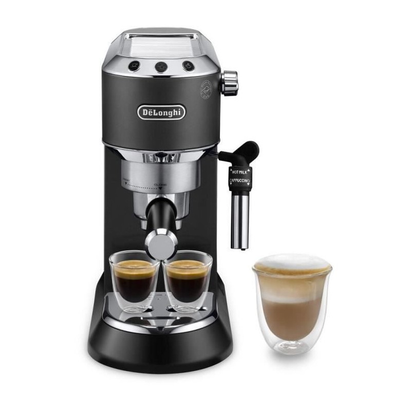Machine expresso classique - DELONGHI - EC685.BK Dedica Style - Café moulu et dosettes ESE - 15 bars - 1L - Noir