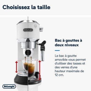 Classic espresso machine - Delonghi EC 685.W Dedica Style - White