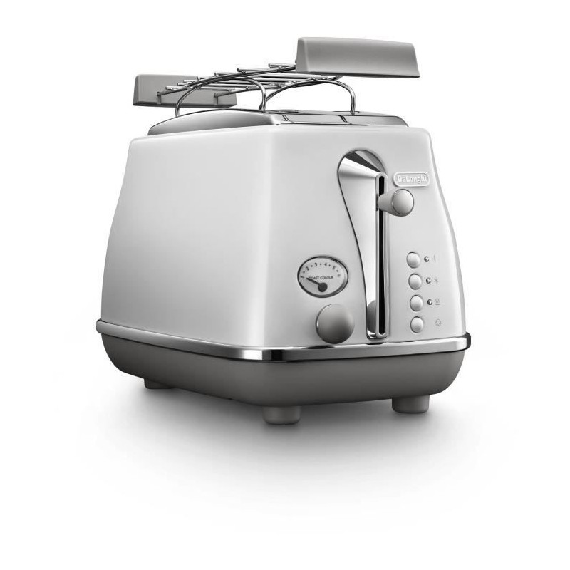 Grille-pain - DELONGHI - CTOC2103.W - 900 W - 2 fentes - Blanc
