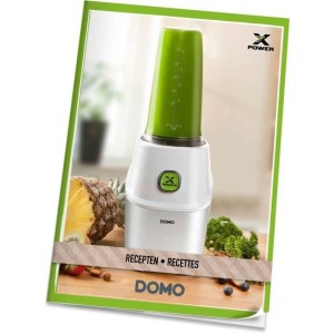 Blender DOMO Xpower - DO700BL - 1000 W - 3 bouteilles (700 ml et 2 bouteilles 500 ml) - 10 pieces - Gris