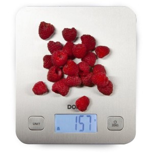 DOMO DO9239W - Electronic culinary scale - Tare - Auto stop - Up to 1 gram - Stainless steel weighing pan