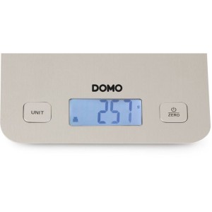 DOMO DO9239W - Balance culinaire éléctronique - Tare - Arret auto - Jusqu'a 1 gramme pres - Plateau de pesage inox