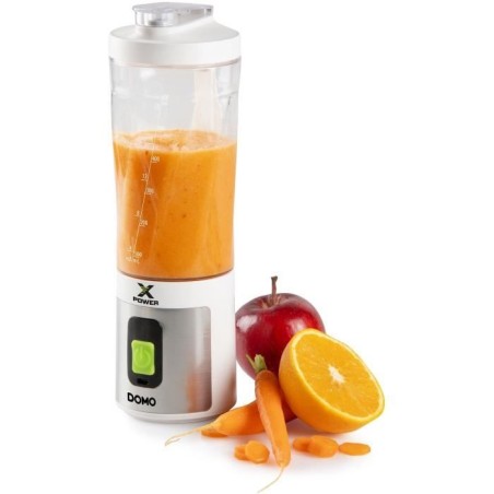 Kabelloser tragbarer Mixer - DOMO - DO752BL - XPOWER - 120 W - 600 ml - Weiß