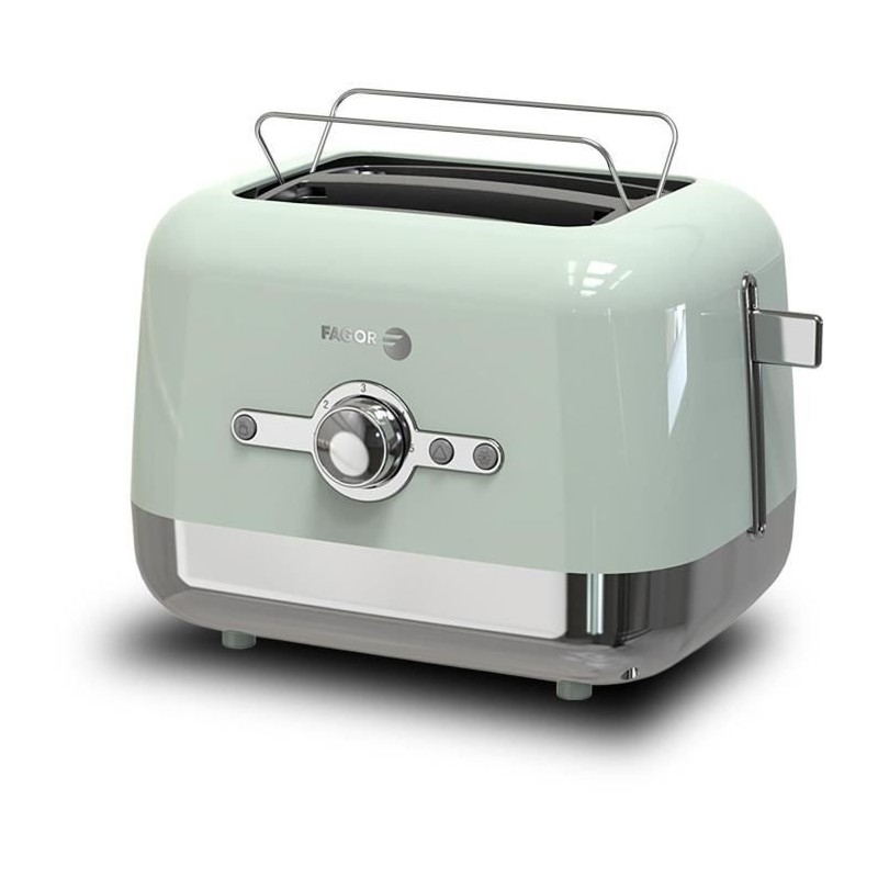 Grille-pain - FAGOR - FG1930 - 3 fonctions : Réchauffage, Annulation, Décongélation - Vert