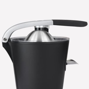 Presse agrumes - HKoeNIG - AGR82 - Electrique - 160 W - Appareil silencieux - Noir mat et acier inoxydable