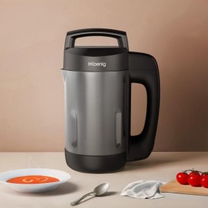 Blender chauffant - H.Koenig - MXC20 - 850 W - 1,1 L - Inox - 2 programmes de cuisson - noir