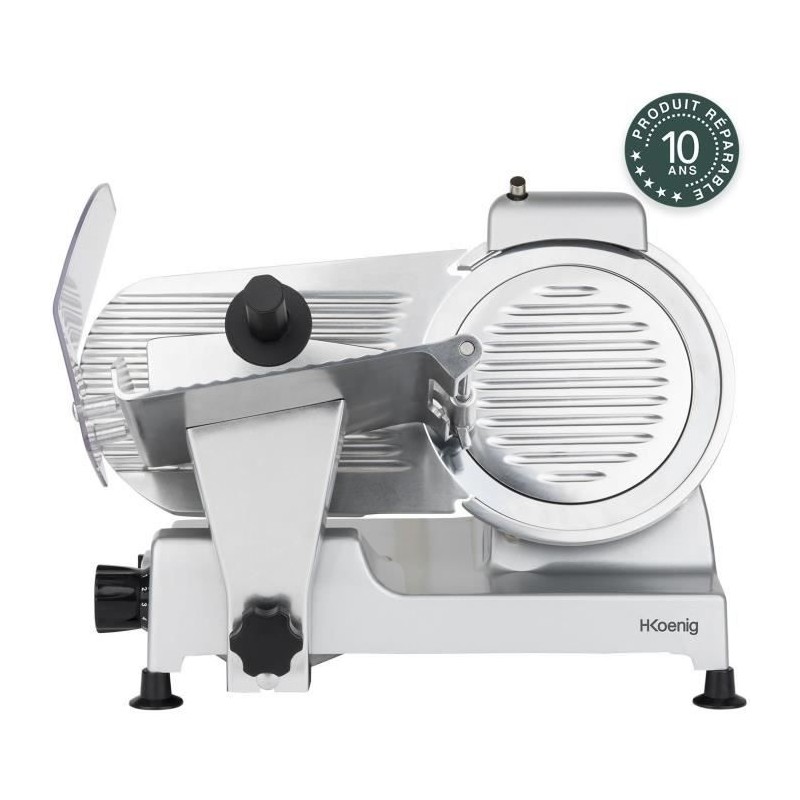 Meat slicer - H.Koenig - MSX220 - 240 W - 220 mm blade - Adjustable thickness 0-12 mm