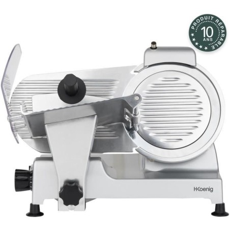Meat slicer - H.Koenig - MSX220 - 240 W - 220 mm blade - Adjustable thickness 0-12 mm