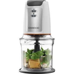 KENWOOD CHP61.00WH - Miniwolf 0.8L - 4 Edelstahlklingen - 500W - Rutschfeste Unterseite - Weiß