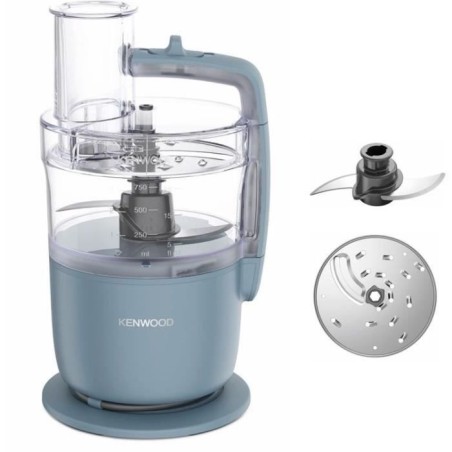 KENWOOD FDP22.000GY Multifunktionsroboter – 1 Geschwindigkeit + Impuls – 650 W – 1,3 l Schüssel + Zubehör