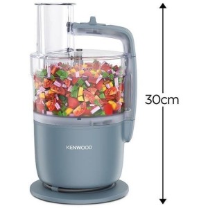 KENWOOD FDP22.000GY Multifunktionsroboter – 1 Geschwindigkeit + Impuls – 650 W – 1,3 l Schüssel + Zubehör