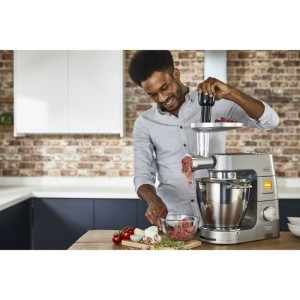Hachoir a viandes et poissons - KENWOOD - Accessoires KAX950ME - Capacité 130kg/h - 3 grilles en acier