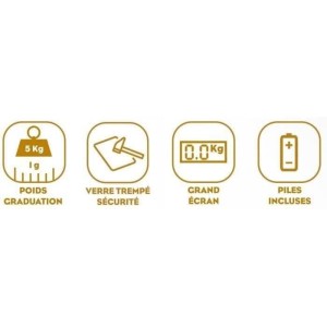 Electronic kitchen scale - lemon |  Kitchen scales   | Chef Up