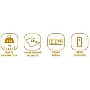 Electronic kitchen scale - lemon