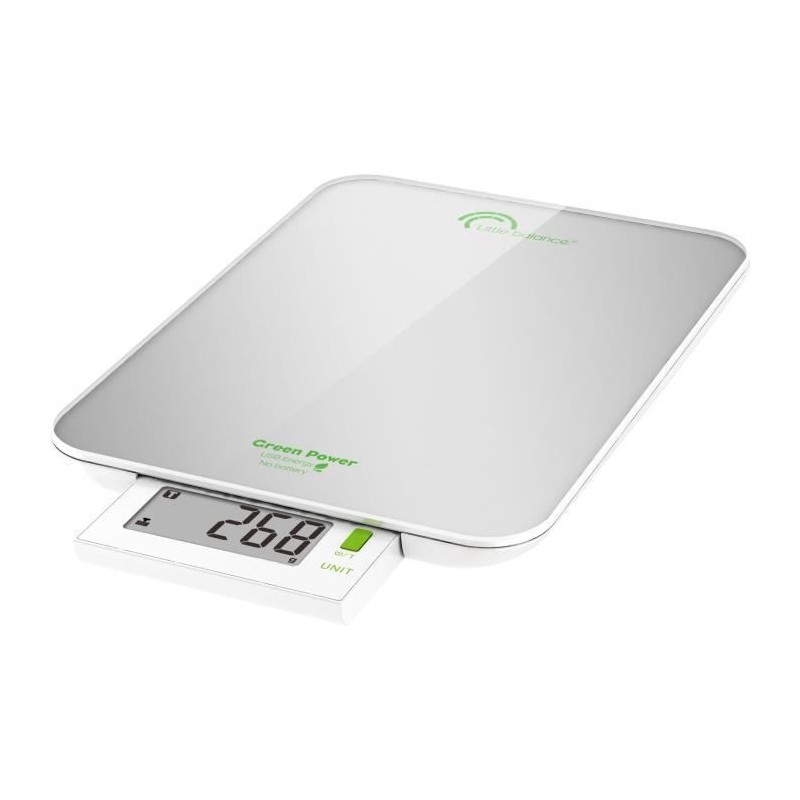 LITTLE BALANCE Balance Green Power USB - 6 kg - 1 g - Perlsilber | ...