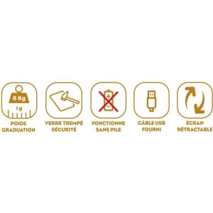 Balance culinaire - LITTLE BALANCE - Slide 6 - Silver - USB