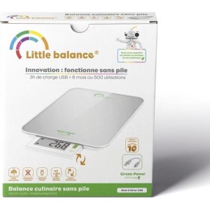 LITTLE BALANCE Balance Green Power USB - 6 kg - 1 g - Perlsilber | ...