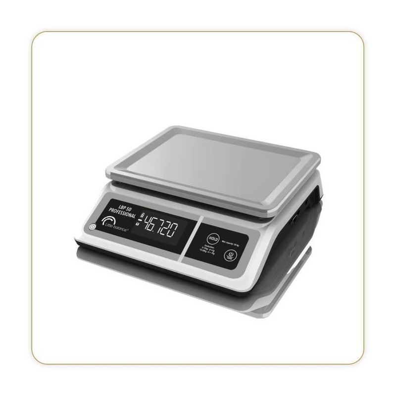 Professional scale - LBP 50 Professional - USB - Grey - LITTLE BALANCE - Kitchen scale - 50 kg