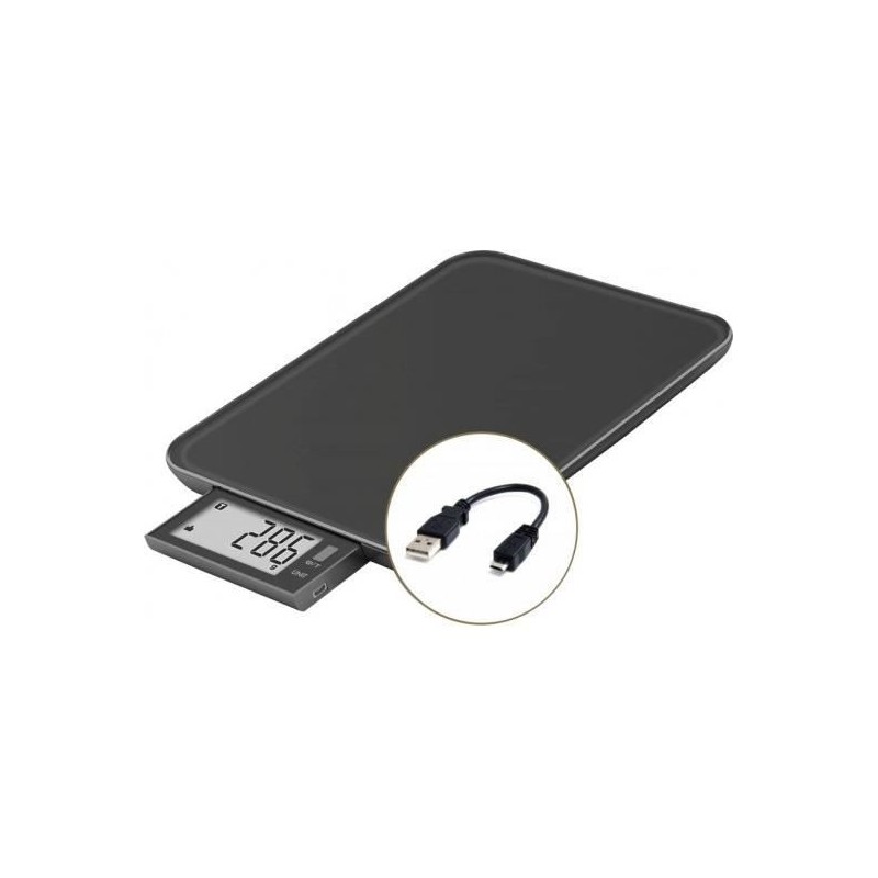 Kitchen scale - Slide 10 - Black - USB - Repairable