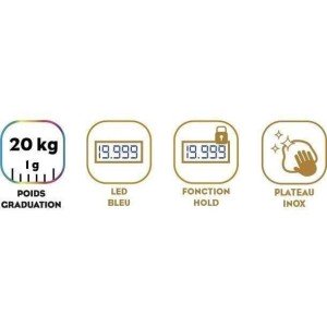 Professionelle Waage - Perfect 20 - USB - Reparierbar |  Küchenwaag...