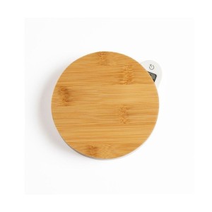 Balance de cuisine dynamo - LIVOO - DOM466 - Plateau bambou - Sans pile ni chargement - Max. 5 kg - 4 unités de mesure - Ecran