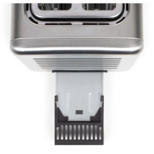 Grille-pain digital 2 fentes - LIVOO - DOD205 - 850 W - Panneau de contrôle tactile - Gris / Noir