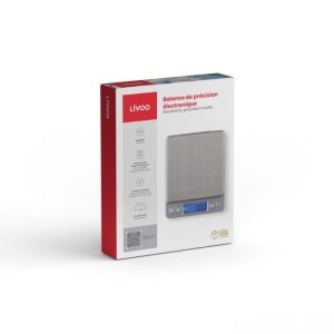 Elektronische Präzisionswaage - LIVOO - DOM474 - Tablett aus Edelst...