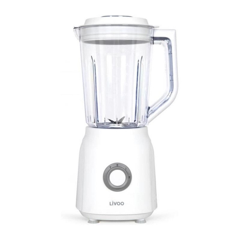 Mixer – LIVOO – 1,5 l – 600 W – 22.000 U/min – 2 Geschwindigkeiten – Turbo weiß