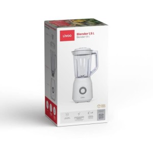 Mixer – LIVOO – 1,5 l – 600 W – 22.000 U/min – 2 Geschwindigkeiten – Turbo weiß