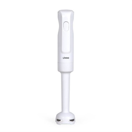 Mixeur plongeant - LIVOO - 300 W - 2 lames en acier inoxydable - 1 vitesse - 19 000 tours / min - Blanc