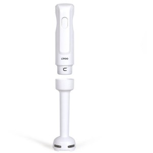 Mixeur plongeant - LIVOO - 300 W - 2 lames en acier inoxydable - 1 vitesse - 19 000 tours / min - Blanc
