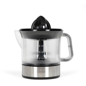 Presse-agrumes électrique - LIVOO - DOD210 - 40 W - 1 grand cône et 1 petit cône - Inox / Noir